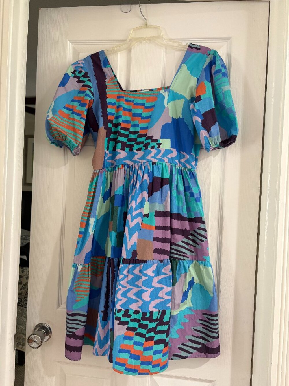 Anthropologie Maude Vivante Women’s S Midi Dress Multicolor Short Sleeve